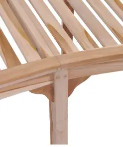 vidaXL Banana Bench 200 cm Solid Teak