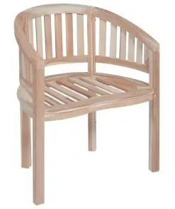 vidaXL 4 Piece Outdoor Dining Set Solid Teak Wood