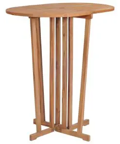 vidaXL Folding Bar Table 100x65x105 cm Solid Teak Wood
