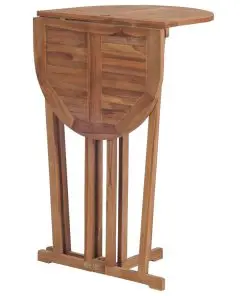 vidaXL Folding Bar Table 100x65x105 cm Solid Teak Wood