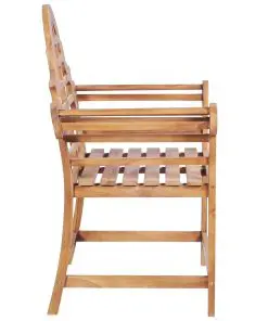 vidaXL Garden Chair 2 pcs 91x62x102 cm Solid Teak