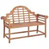 vidaXL Garden Bench 136x63x102 cm Solid Teak