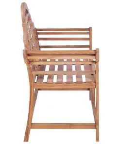 vidaXL Garden Bench 136x63x102 cm Solid Teak