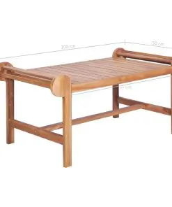 vidaXL Coffee Table 100x50x45 cm Solid Teak