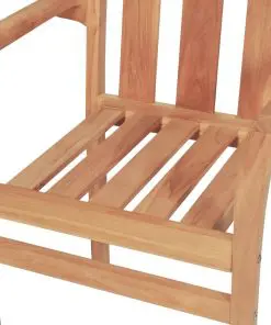 vidaXL 3 Piece Bistro Set Solid Teak