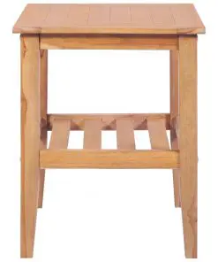 vidaXL Coffee Table 40x40x50 cm Square Solid Teak