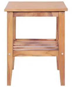 vidaXL Coffee Table 40x40x50 cm Square Solid Teak