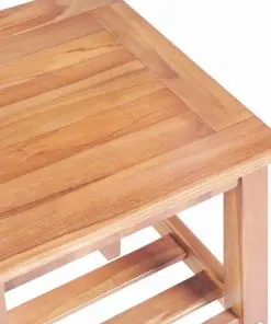 vidaXL Coffee Table 40x40x50 cm Square Solid Teak