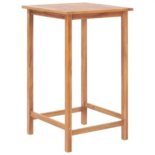 vidaXL Garden Bar Table 65x65x110 cm Solid Teak Wood