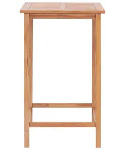 vidaXL Garden Bar Table 65x65x110 cm Solid Teak Wood