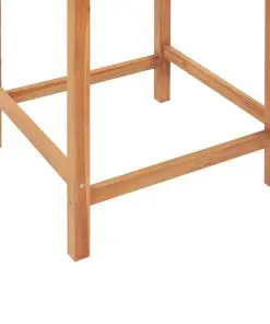 vidaXL 3 Piece Bar Set Solid Teak Wood