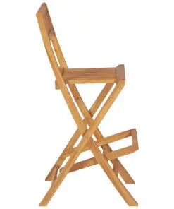 vidaXL 3 Piece Bar Set Solid Teak Wood