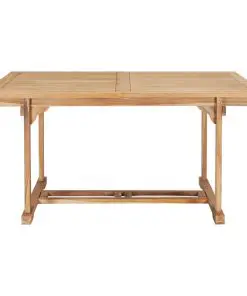 vidaXL Extending Garden Table 150-200x100x75 cm Solid Teak Wood