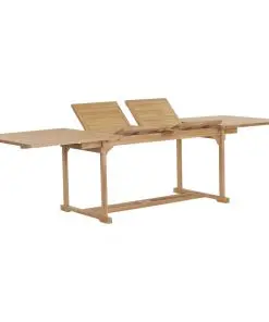 vidaXL Extending Garden Table 180-280x100x75 cm Solid Teak Wood