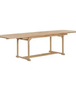 vidaXL Extending Garden Table 180-280x100x75 cm Solid Teak Wood
