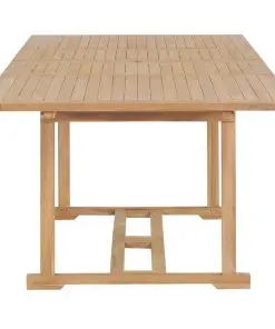 vidaXL Extending Garden Table 180-280x100x75 cm Solid Teak Wood
