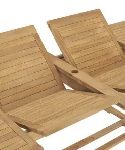 vidaXL Extending Garden Table 180-280x100x75 cm Solid Teak Wood