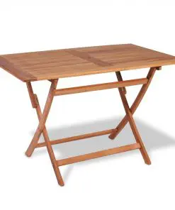 vidaXL 5 Piece Garden Dining Set Solid Teak Wood