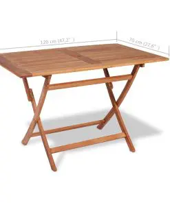 vidaXL 5 Piece Garden Dining Set Solid Teak Wood