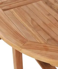 vidaXL Extending Garden Table (110-160)x80x75cm Solid Teak Wood