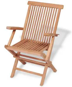 vidaXL 7 Piece Outdoor Dining Set Solid Teak Wood