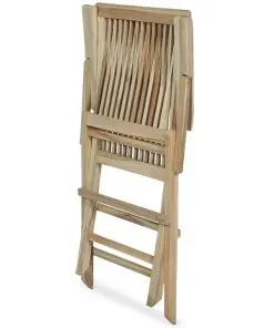 vidaXL 5 Piece Outdoor Dining Set Solid Teak Wood