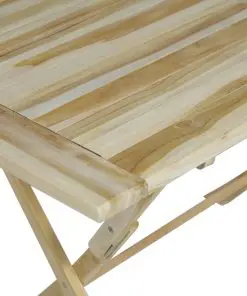 vidaXL 5 Piece Outdoor Dining Set Solid Teak Wood