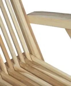 vidaXL 5 Piece Outdoor Dining Set Solid Teak Wood