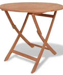vidaXL Folding Garden Table 85×76 cm Solid Teak Wood