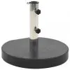vidaXL Parasol Base Granite 30 kg Round Black