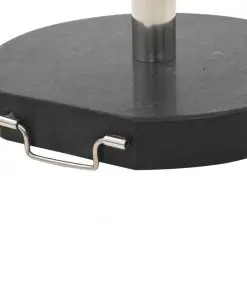 vidaXL Parasol Base Granite 30 kg Round Black