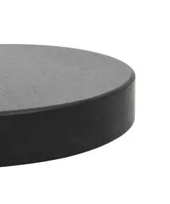 vidaXL Parasol Base Granite 30 kg Round Black