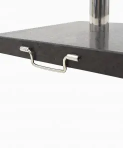 vidaXL Parasol Base Granite 30 kg Square Black