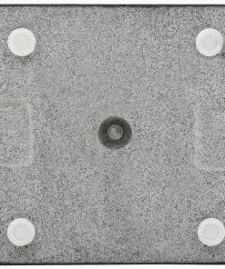 vidaXL Parasol Base Granite 20 kg Square Black