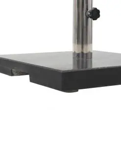 vidaXL Parasol Base Granite 20 kg Square Black