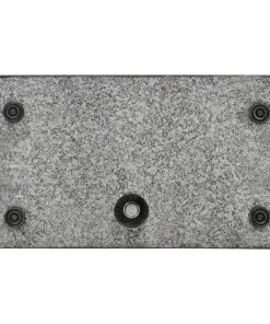 vidaXL Parasol Base Granite 25 kg Rectangular Black