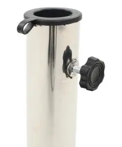 vidaXL Parasol Base Granite 20 kg Round Black