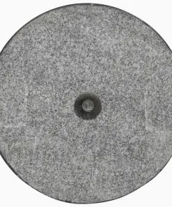 vidaXL Parasol Base Granite 20 kg Round Black