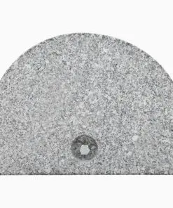 vidaXL Parasol Base Granite 10 kg Curved Grey