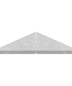 vidaXL Umbrella Weight Plate Granite 15 kg Triangular Grey