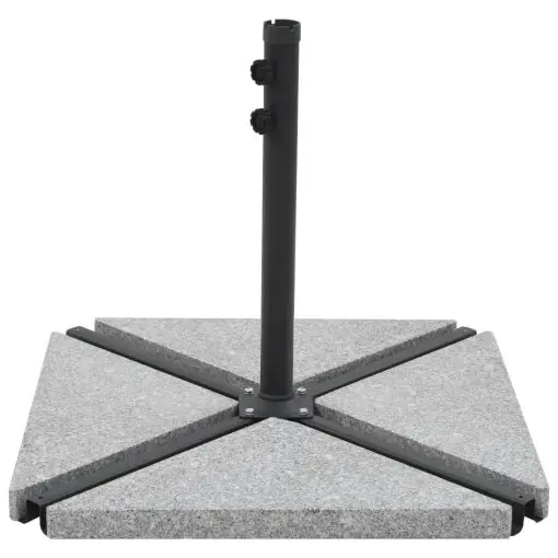 vidaXL Umbrella Weight Plate Granite 15 kg Triangular Grey