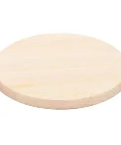 vidaXL Table Top Natural Pinewood Round 25 mm 40 cm