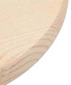 vidaXL Table Top Natural Pinewood Round 25 mm 50 cm