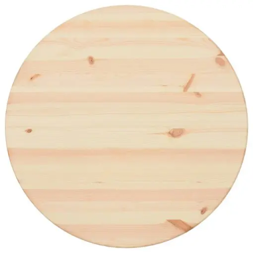 vidaXL Table Top Natural Pinewood Round 25 mm 60 cm