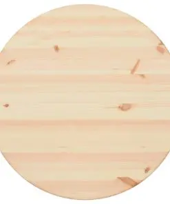 vidaXL Table Top Natural Pinewood Round 25 mm 70 cm
