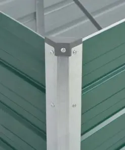 vidaXL Garden Planter Galvanised Steel 240x80x45 cm Green