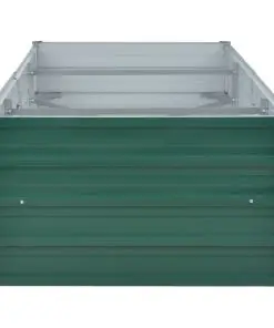 vidaXL Garden Planter Galvanised Steel 240x80x45 cm Green