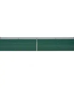 vidaXL Garden Planter Galvanised Steel 320x80x45 cm Green