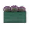 vidaXL Garden Raised Bed Galvanised Steel 160x40x77 cm Green