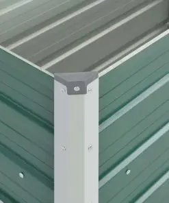 vidaXL Garden Planter Galvanised Steel 160x40x77 cm Green